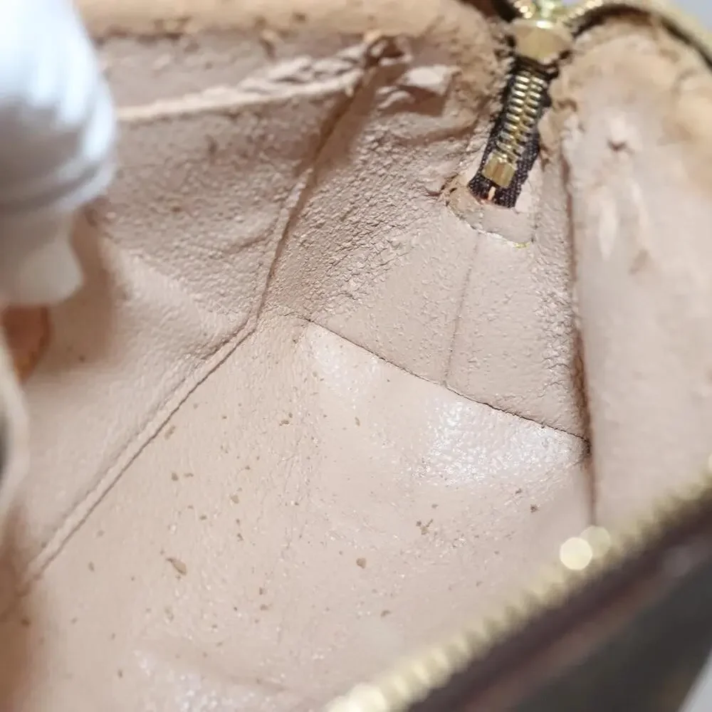 Louis Vuitton Monogram Pochette Cosmetic PM Pouch Brown